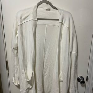 Free People White Cardigan